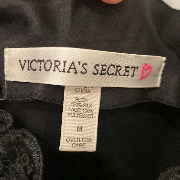 Victoria Secret Vintage Black Long midi silk slip dress Nightgown - Picture 6 of 8